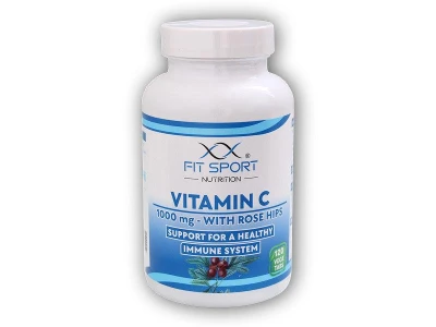 Fit Sport Nutrition Vitamin C 1000mg with Rose Hips 120 vege tabs