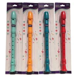 Flétna 32cm na kartě 4 barvy Flétna 32cm na kartě 4 barvy