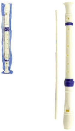 Flétna dětská 33cm s čistítkem v plastovém obalu (hudební nástroje)