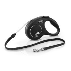 Flexi New Classic Cord M 5 m (20 kg) černá