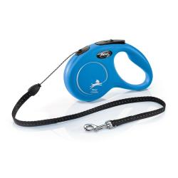 Flexi New Classic Cord M 5 m (20 kg) modrá