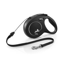 Flexi New Classic Cord M 8 m (20 kg) černá