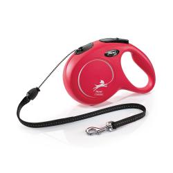 Flexi New Classic Cord M 8 m (20 kg) červená