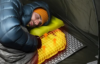 Flextail Nafukovací matrace Tiny Sleeping Pad R09 AVS Mummy L (zelená)