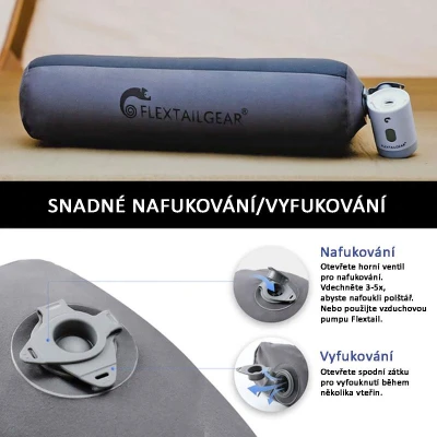 Flextail Nafukovací polštář ZERO Pillow