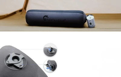 Flextail Zero Pillow hnědý nafukovací cestovní polštář