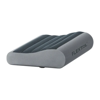 Flextail Zero Pillow šedý nafukovací cestovní polštář