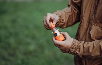 Flextail Max Pump 3 oranžová přenosná vzduchová pumpa