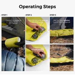 Flextail Ultra Light karimatka s batériovou pumpou TINY Sleeping Pad R09 AVS - Mummy