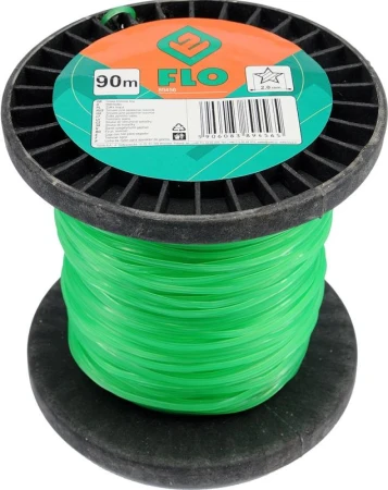 Flo Struna do strunové sekačky hvězdicový průřez 2,0 mm x 90 m zelená
