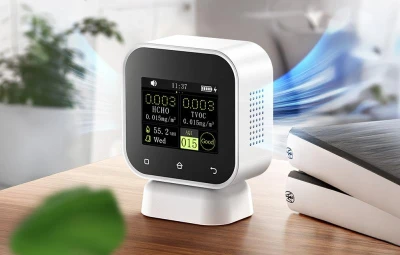 Fnirsi 4-v-1 monitor kvality vnitřního vzduchu Detektor formaldehydu s dotykovým displejem SFD-02