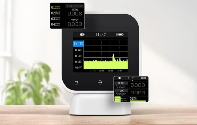 Fnirsi 4-v-1 monitor kvality vnitřního vzduchu Detektor formaldehydu s dotykovým displejem SFD-02