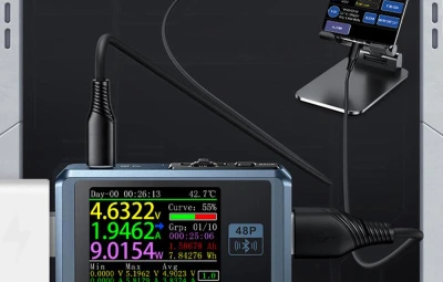 FNIRSI FNB48P BT tmavě modrý tester USB portů s Bluetooth