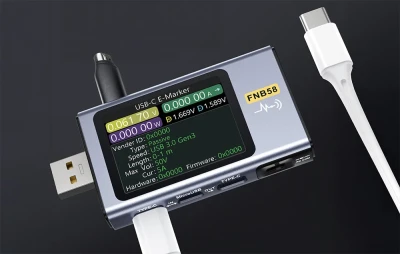 FNIRSI FNB58 BT šedý tester USB portů s Bluetooth