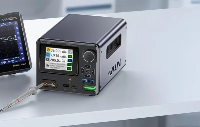 FNIRSI IPS3608 tmavě šedý inteligentní digitální napájecí zdroj AC-DC