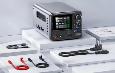 FNIRSI IPS3608 tmavě šedý inteligentní digitální napájecí zdroj AC-DC