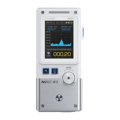 FNIRSI GC-03 WT bílo-stříbrný multifunkční detektor ionizujícího záření