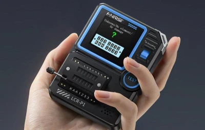 Fnirsi Multifunkční tester kondenzátorů a tranzistorů LCR-P1