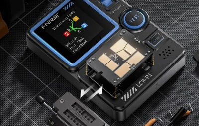 Fnirsi Multifunkční tester kondenzátorů a tranzistorů LCR-P1