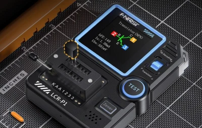 Fnirsi Multifunkční tester kondenzátorů a tranzistorů LCR-P1