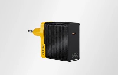 FNIRSI EU 100W PD žluto-černý 65W napájecí zdroj
