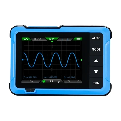 FNIRSI DSO510 modro-černý přenosný mini osciloskop 2 v 1 generátor signálu