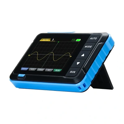 FNIRSI DSO510 modro-černý přenosný mini osciloskop 2 v 1 generátor signálu