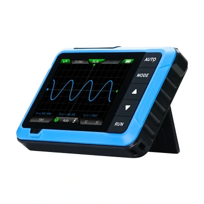 FNIRSI DSO510 modro-černý přenosný mini osciloskop 2 v 1 generátor signálu