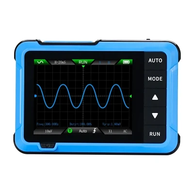FNIRSI DSO510 modro-černý přenosný mini osciloskop 2 v 1 generátor signálu