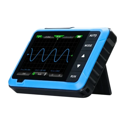 FNIRSI DSO510 modro-černý přenosný mini osciloskop 2 v 1 generátor signálu