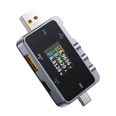 FNIRSI FNAC-28 tmavě šedý 2v1 tester USB-C/USB-A