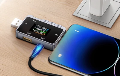 FNIRSI FNAC-28 tmavě šedý 2v1 tester USB-C/USB-A