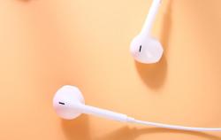 Foneng Drátová sluchátka T28, Lightning, s dálkovým ovládáním (bílá) (VÝPRODEJ)