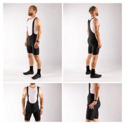 Force ACTION černé cyklokraťasy se šráky a vložkou POUZE L (VÝPRODEJ)