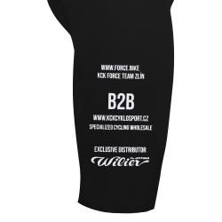 Force ACTION TEAM černé cyklokalhoty se šráky a vložkou kraťasy