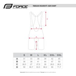 Force ACTION TEAM černé cyklokalhoty se šráky a vložkou kraťasy
