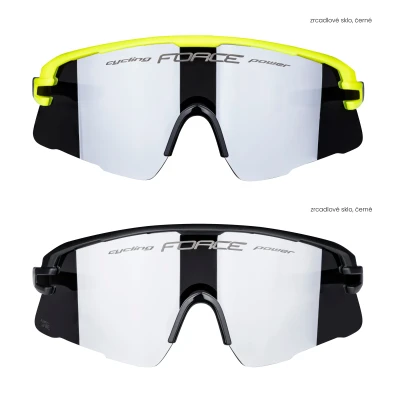 Force AMBIENT 1x černé+1x fluo, černé sklo SADA brýle