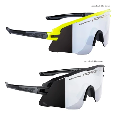 Force AMBIENT 1x černé+1x fluo, černé sklo SADA brýle