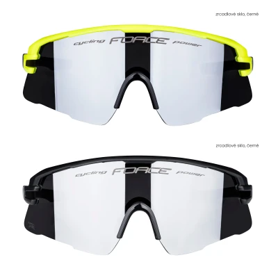 Force AMBIENT 1x černé+1x fluo, černé sklo SADA brýle