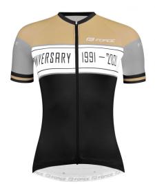 Force ANNIVERSARY LADY černo-zlatý dámský cyklistický dres POUZE S (VÝPRODEJ)