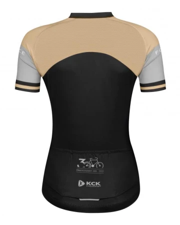 Force ANNIVERSARY LADY černo-zlatý dámský cyklistický dres POUZE S (VÝPRODEJ)