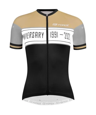 Force ANNIVERSARY LADY černo-zlatý dámský cyklistický dres POUZE S (VÝPRODEJ)