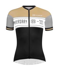 Force ANNIVERSARY LADY černo-zlatý dámský cyklistický dres