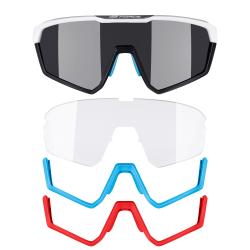 Force APEX bílo-šedé kontrastní+fotochrom.sklo - cyklistické brýle