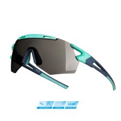 Force ARCADE mint-stormy blue cyklistické brýle - černá polar. skla