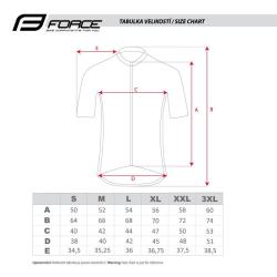 Force ART tm. modrý-červený cyklodres - kr. rukáv + Force BLADE MTB černé cyklokraťasy