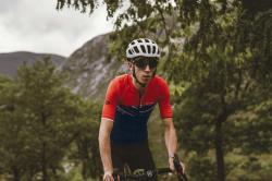 Force ART UNI tm. modrý-červený dres - kr. rukáv