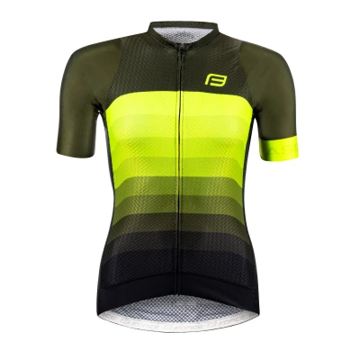 Force ASCENT zeleno-fluo cyklodres - kr. rukáv dres Force ASCENT zeleno-fluo cyklodres - kr. rukáv dres