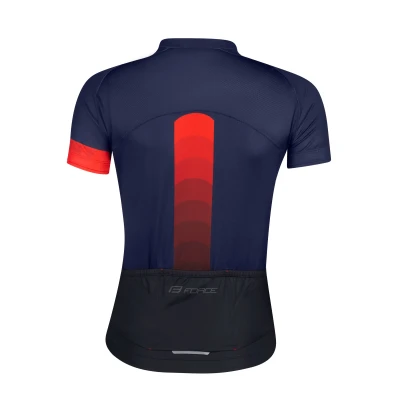 Force ASCENT modro-červený cyklodres - kr. rukáv dres