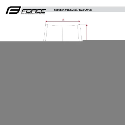 Force B21 EASY černé cyklokraťasy do pasu s vložkou POUZE XS (VÝPRODEJ)